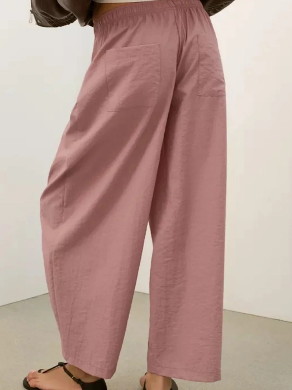 Zara Barel Pants in Dusty Rose - Picture 4 of 9